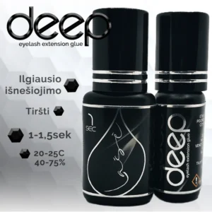Lašė DEEP klijai blakstienų priauginimui (tiršti) / 5ml. 1sek