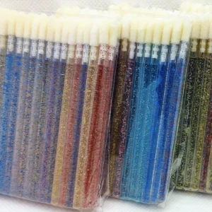 Aplikatoriai, GLITTER įvairiaspalvis mix, 50vnt