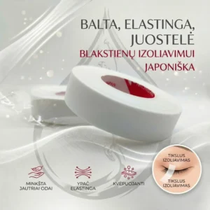 Japoniška juostelė, balta, elastinga,